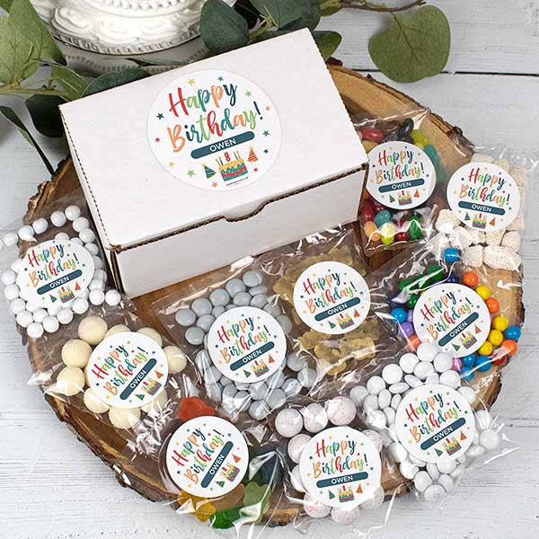 Bold Birthday Personalized Care Package Candy Gift Box - 32447D