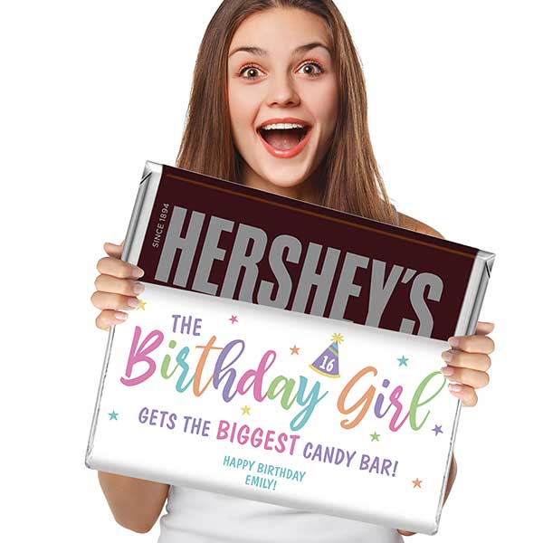 Birthday Girl Personalized 5 lb. Hershey Bar - 32461D
