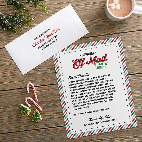 Elf Mail Personalized Letter From Elf - 32481