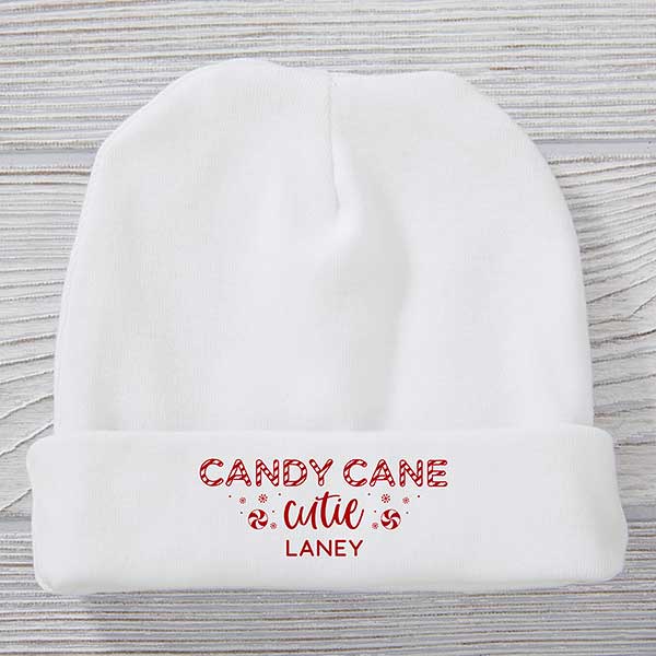 Candy Cane Lane Personalized Christmas Baby Hat - 32516