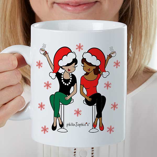 Christmas Best Friends philoSophie's Personalized Oversized Mug - 32526