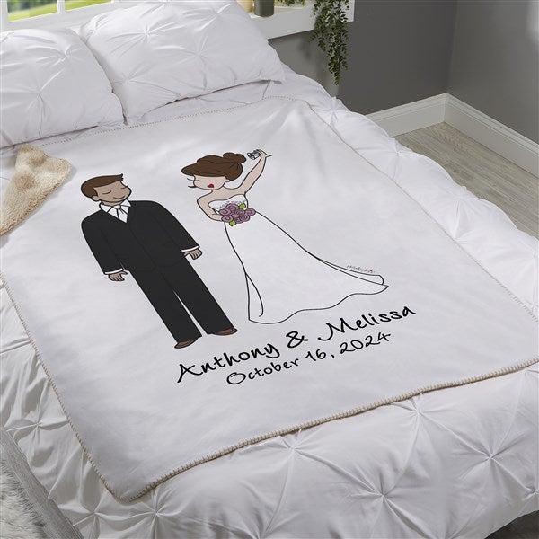 Wedding Couple philoSophie's Personalized Wedding Blankets - 32529