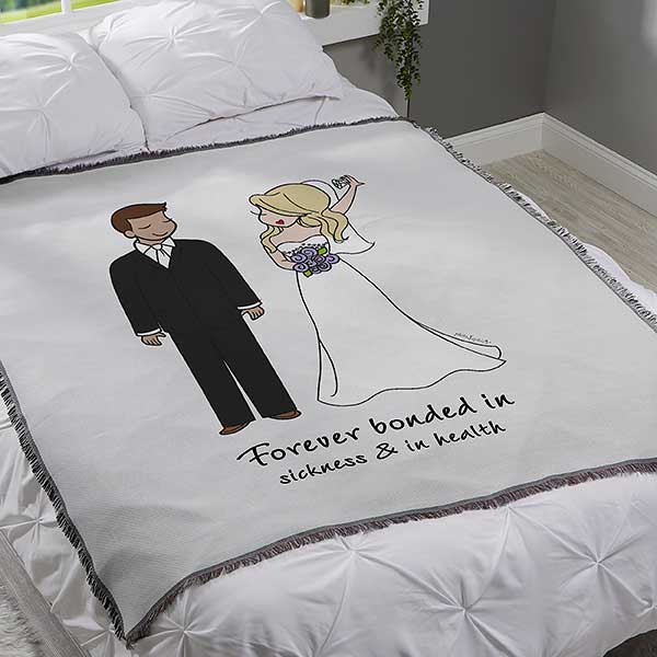 Wedding Couple philoSophie's Personalized Wedding Blankets - 32529