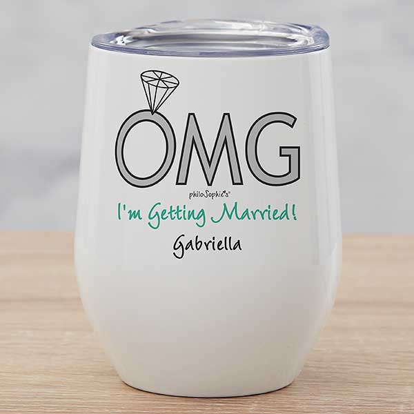 OMG Wedding philoSophie's Personalized Insulated Wine Cup - 32530