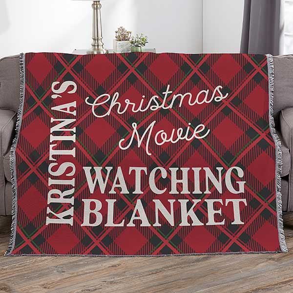 Christmas Movie Watching Personalized Blankets - 32540