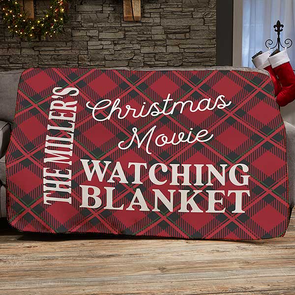 Christmas Movie Watching Personalized Blankets - 32540