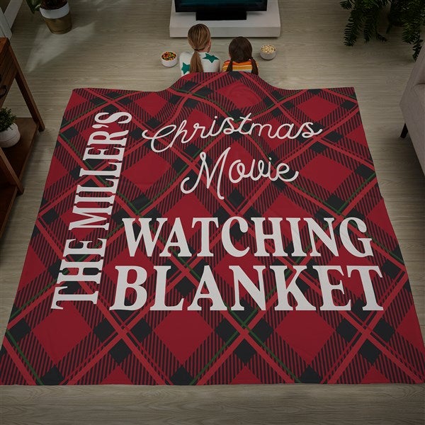 Christmas Movie Watching Personalized Blankets - 32540