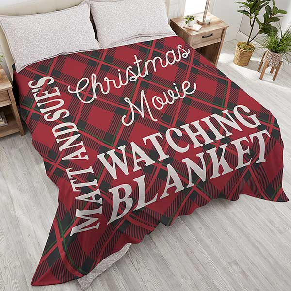 Christmas Movie Watching Personalized Blankets - 32540