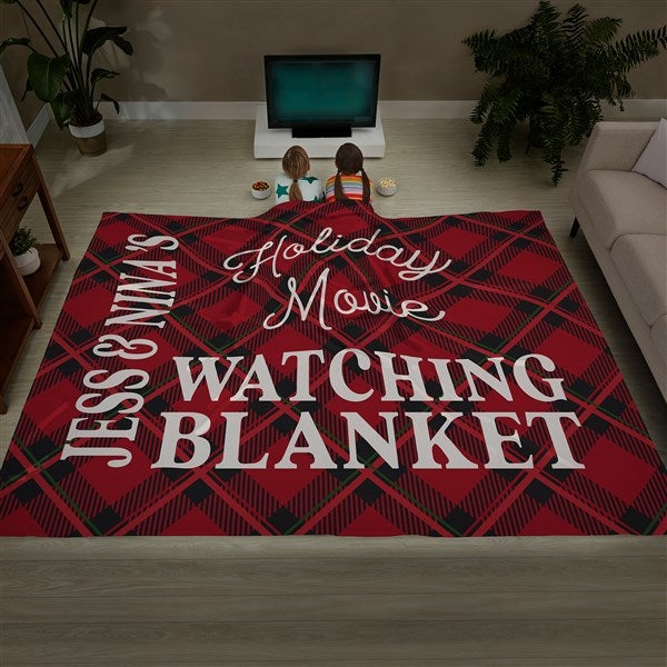 Christmas Movie Watching Personalized Blankets - 32540
