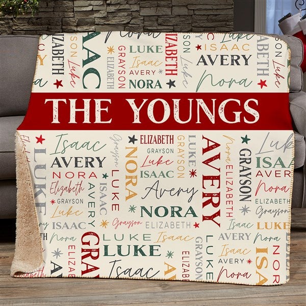 Sugarplum & Nutcracker Personalized Blankets - 32541