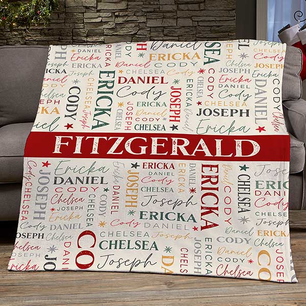 Sugarplum & Nutcracker Personalized Blankets - 32541