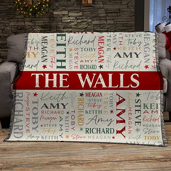 Sugarplum & Nutcracker Personalized Blankets - 32541