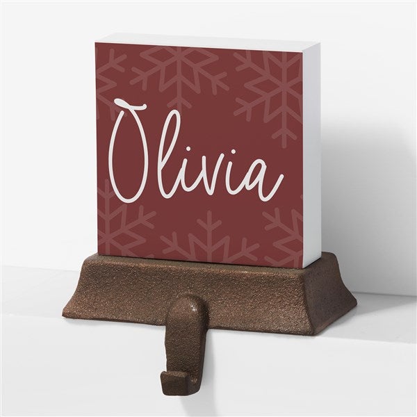 Snowflake Name Personalized Stocking Holders - 32572