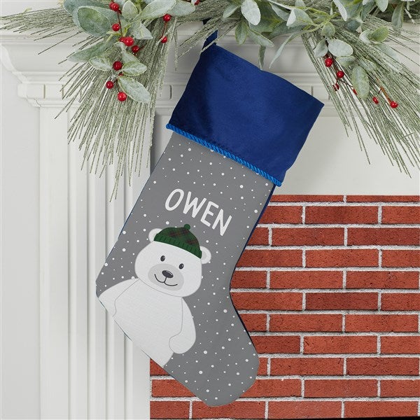 Polar Bear Family Personalized Christmas Stockings - 32574