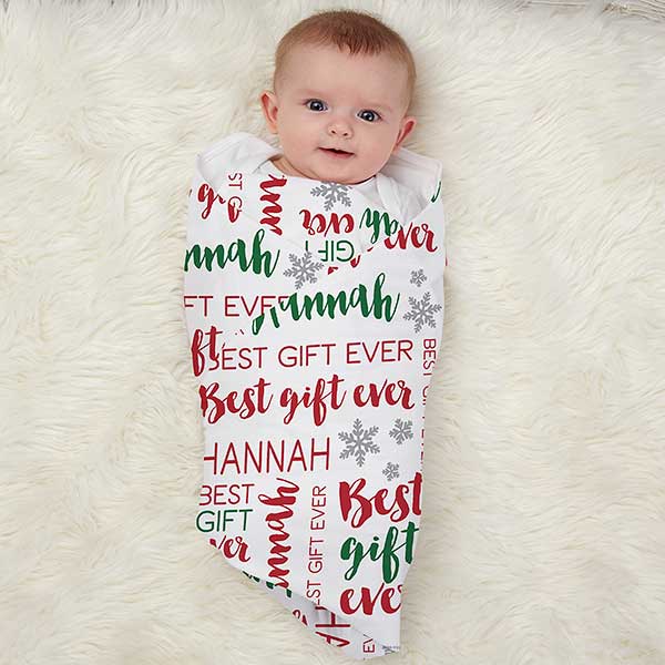 Best Gift Ever Personalized Baby Receiving Blanket - 32584
