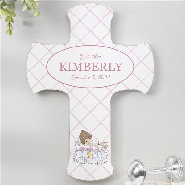 Precious Moments Girl's Christening Personalized Cross - 32593