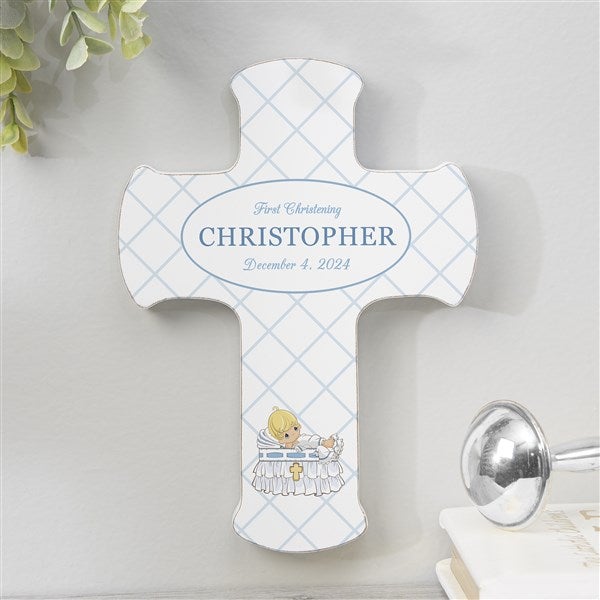 Precious Moments Christening Him Personalized Cross - 32595