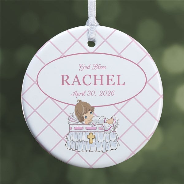 Precious Moments Personalized Girl's Christening Ornament - 32597