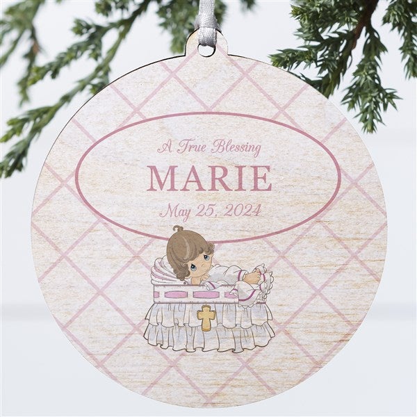 Precious Moments Personalized Girl's Christening Ornament - 32597