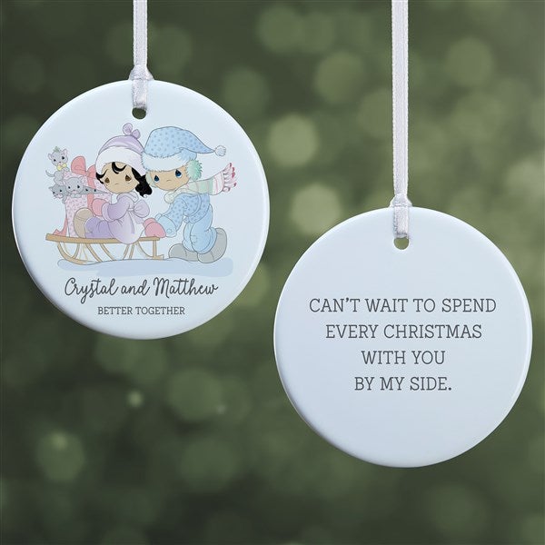 Precious Moments Sledding Couple Personalized Ornaments - 32601