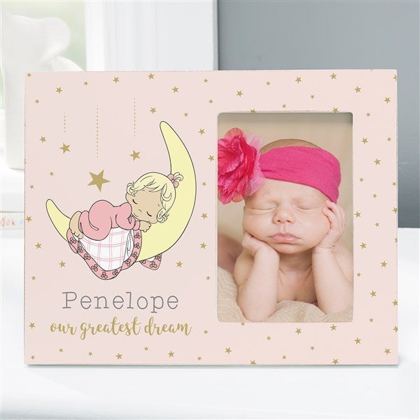 Precious Moments New Baby Girl Personalized Frame - 32613