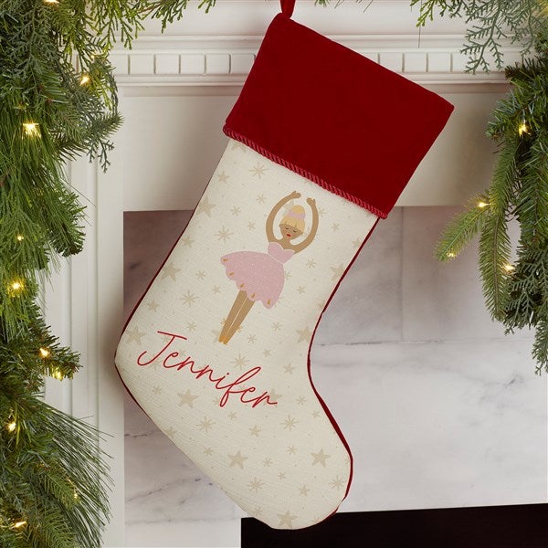 Sugarplum & Nutcracker Personalized Christmas Stockings - 32618