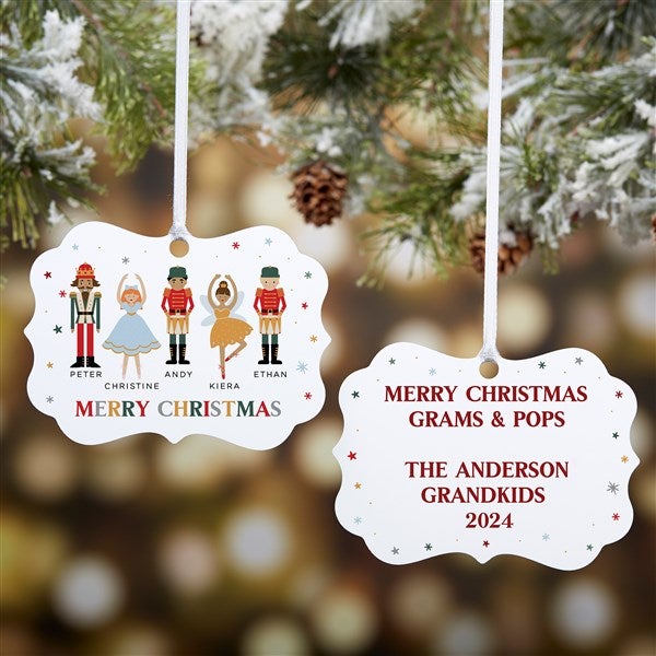 Nutcracker Family Personalized Metal Ornaments - 32677