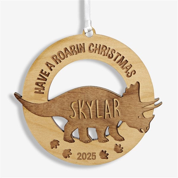 Dinosaur Personalized Wood Ornaments - 32691