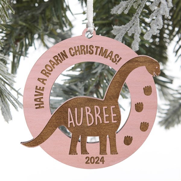 Dinosaur Personalized Wood Ornaments - 32691