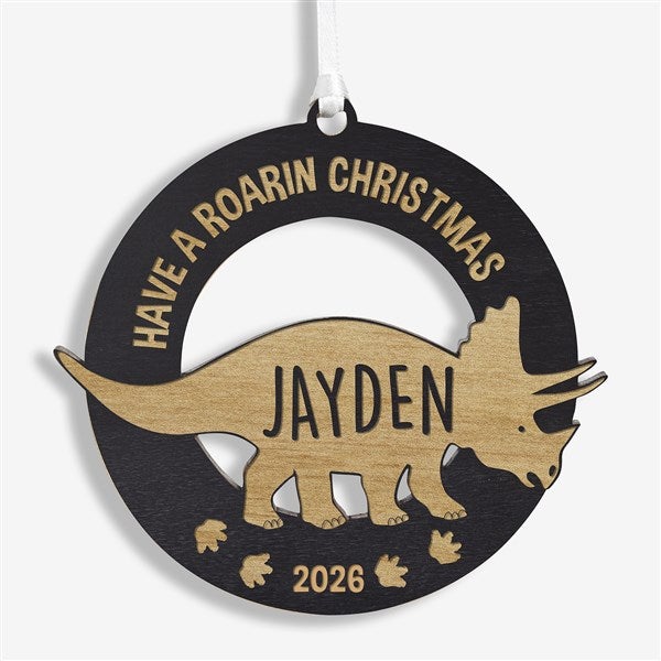 Dinosaur Personalized Wood Ornaments - 32691