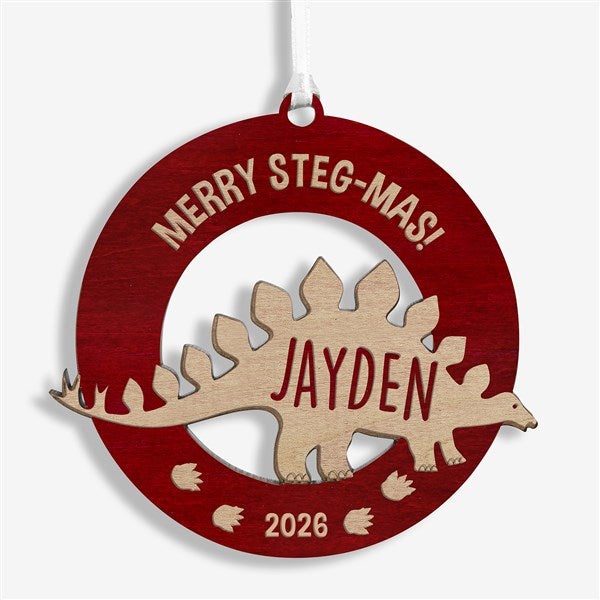 Dinosaur Personalized Wood Ornaments - 32691