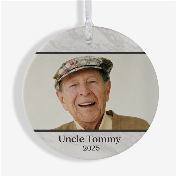 Double Photo Memorial Personalized Photo Ornaments - 32701