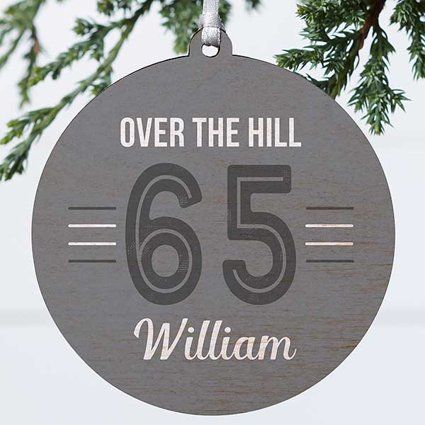 Modern Milestone Birthday Personalized Christmas Ornaments - 32703