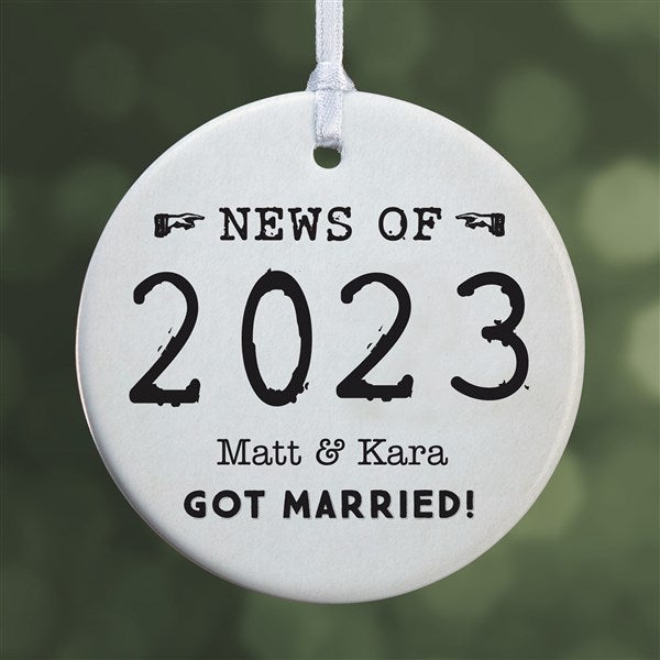 Events of the Year Personalized Christmas Ornaments - 32712