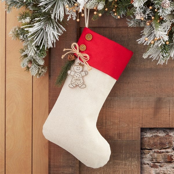 Gingerbread Family Personalized Christmas Stockings - 32713