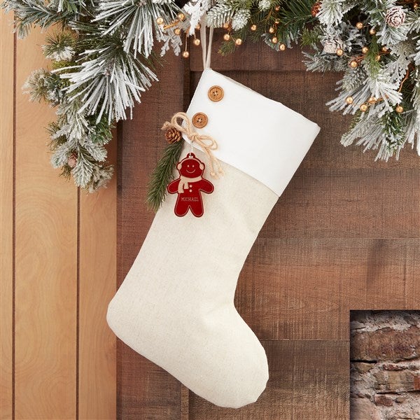 Gingerbread Family Personalized Christmas Stockings - 32713