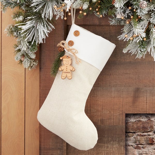 Gingerbread Family Personalized Christmas Stockings - 32713