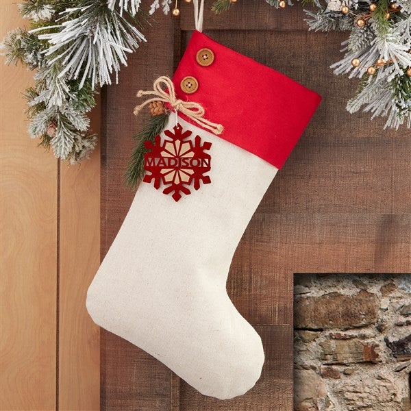 Snowflake Family Personalized Christmas Stockings - 32714