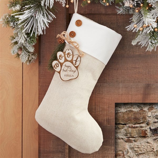 Happy Howl-idays Personalized Dog Christmas Stockings - 32715