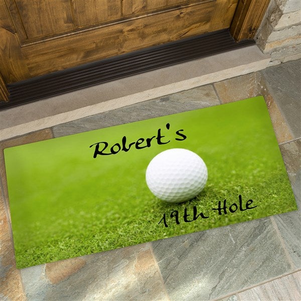 19th Hole Oversized Personalized Golf Doormat24x48