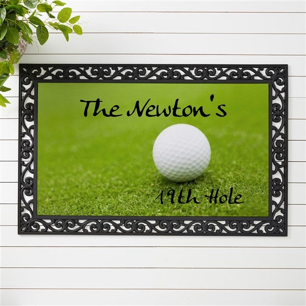 Personalized Custom Doormat - 19th Hole Golf Design - 3272