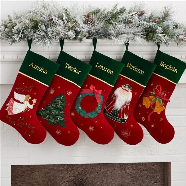 Traditional Icon Personalized Christmas Stockings