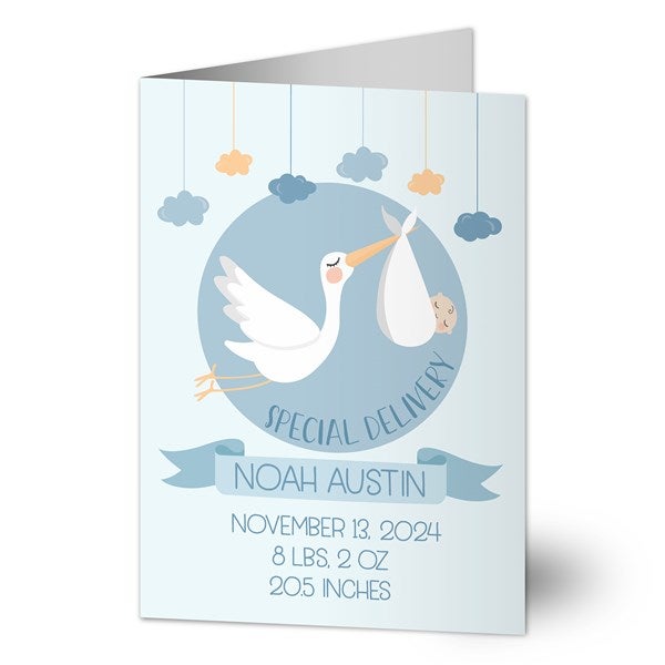 It's A Boy Personalized Baby Boy Congratulations Cards - 32766