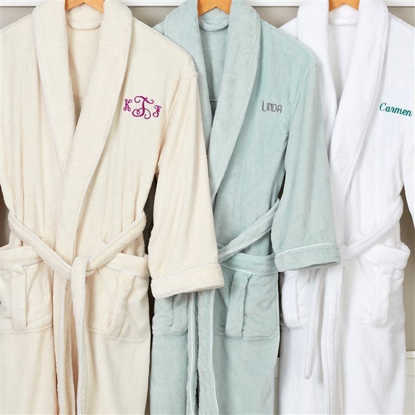 Classic Comfort Personalized Luxury Cream Spa Robe
