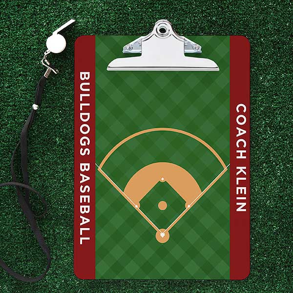 Baseball Field Personalized Dry Erase Clipboard - 32796