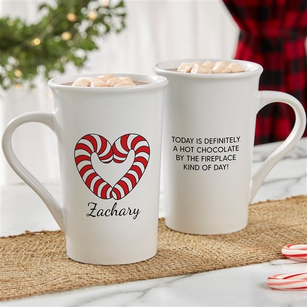 Precious Moments Candy Cane Heart Personalized Mugs - 32879