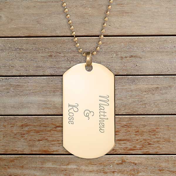 Write Your Own Personalized Dog Tag Necklace - 32889D