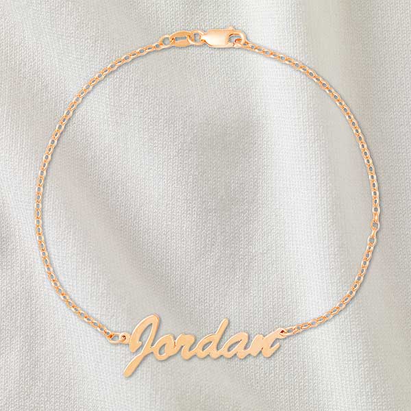 Personalized Script Name Anklet - 32895D
