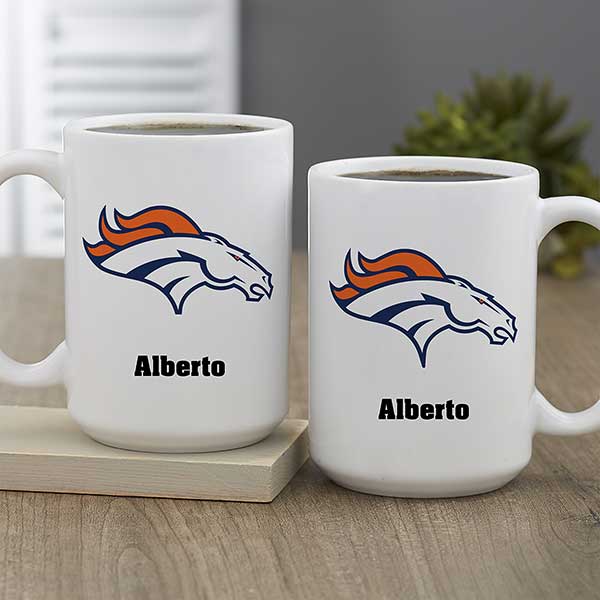 NFL Denver Broncos Personalized Coffee Mugs - 32943