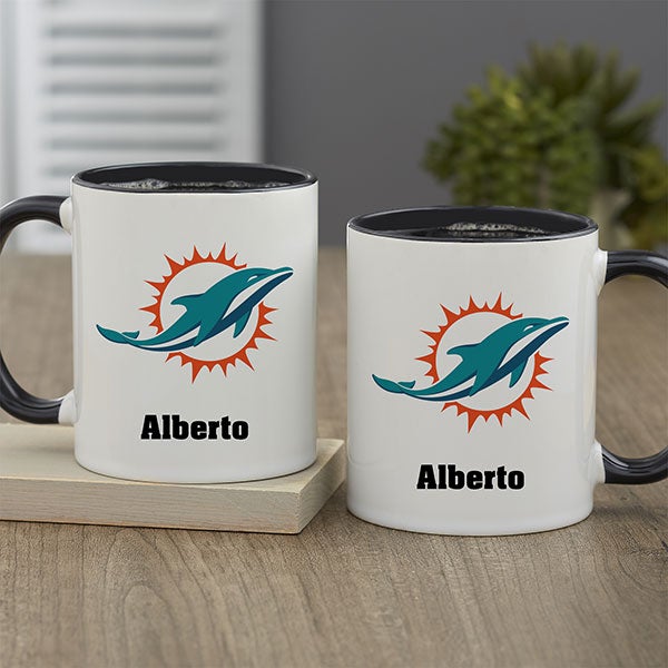 NFL Miami Dolphins Personalized Coffee Mugs - 32952